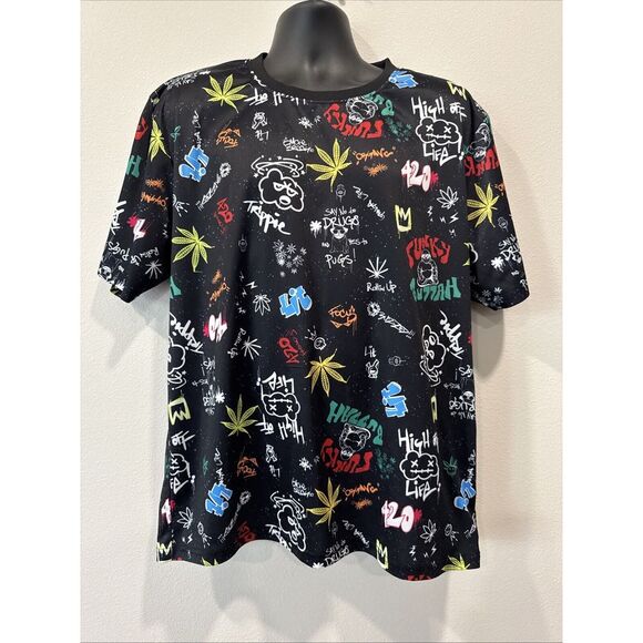Kronic Prints Drill Clothing Mens 2XL  T-Shirt Weed‎ Graffiti - Picture 1 of 7